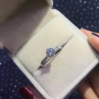 Роскошное кольцо из стерлингового серебра 925 пробы с бриллиантом, женское кольцо с красивым женским сердцем, модные свадебные украшения для помолвки, вечеринка