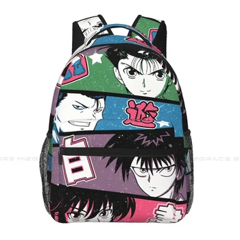 Рюкзак Yu Yu Hakusho Colors для девочек и мальчиков, дорожный рюкзак с аниме-коллажем, рюкзак для школьного ноутбука подростков.