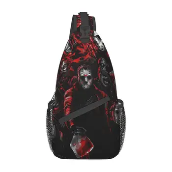 Рюкзак через плечо из фильма ужасов Scream, мужская нагрудная сумка на Хэллоуин для путешествий, походный рюкзак