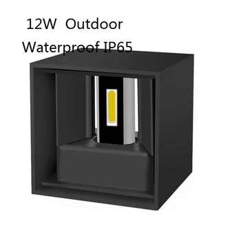 Светодиодный настенный светильник IP65 Водонепроницаемый Внутренний и наружный Алюминиевый Настенный светильник Поверхностного монтажа Cube LED Garden Porch Light
