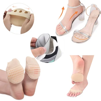 Силиконовые накладки для женской обуви с нескользящими вставками, Клейкая накладка для передней части стопы, стельки для пяток, защитные противоскользящие накладки для ухода за ногами