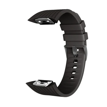 Силиконовый ремешок для часов Samsung Galaxy Gear Fit2 Pro Ремешок для часов Наручный Браслет Ремешки для Samsung Gear Fit 2 SM-R360-черный
