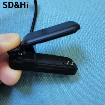 смарт-часы 3/4 мм, 2-контактный зажим для зарядного устройства, 4 мм, 3 мм, Универсальный USB-кабель для зарядки, док-станция для смарт-браслета
