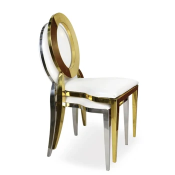 Современное роскошное свадебное кресло для отеля из золота и нержавеющей стали, банкетные стулья для вечеринок с высокой спинкой, прокатные стулья для вечеринок 311