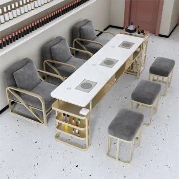 Современный Специализированный Маникюрный стол Вакуумный Туалетный столик Nordic Многофункциональный Маникюрный стол Белого дизайна Mesa De Manicure Furniture YX50MT