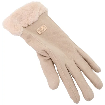 Сохраняйте тепло и моду с женскими зимними перчатками, перчатками для текстовых сообщений с сенсорным экраном, ветрозащитными, устойчивыми к пятнам, плюс бархатной подкладкой