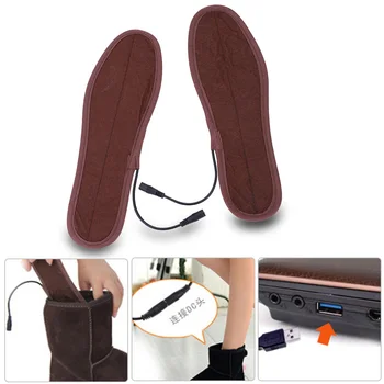 Стельки для обуви с электрическим подогревом, Удобная грелка для ног, регулятор температуры, зимние грелки для ног для мужчин и женщин