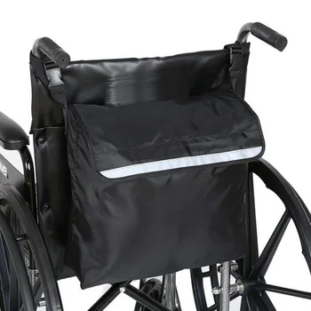 Сумка для хранения электрического инвалидного кресла, переносная сумка для хранения спинки инвалидного кресла для пожилых людей, многофункциональная сумка для спины со светоотражающей полосой