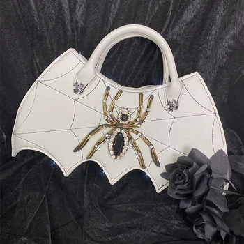 Сумка через плечо для вечеринки в честь Хэллоуина в готическом стиле в форме летучей мыши, женские сумки и портмоне, сумки для рук, дизайнерская сумка в стиле панк с животными, клатч