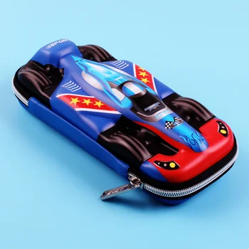Супер крутые пеналы для 3D гоночных автомобилей Водонепроницаемый EVA Высококачественный держатель сумки для карандашей Подарок для мальчика Канцелярские принадлежности для студентов