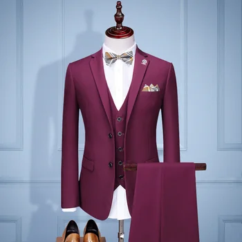 Сшитое на заказ свадебное платье жениха, блейзер, брюки, деловые классические брюки SA08-80999