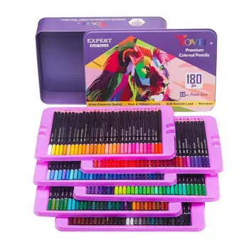 Цветные карандаши Kalour, набор из 180 шт., набор цветных грифелей, набор масляных цветных карандашей, набор для рисования, ручная роспись, набор для рисования для студентов