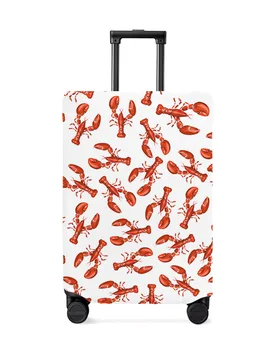 Чехол для багажа в стиле ретро с лобстерами Sea Life, эластичный чехол для чемодана, чехол для пыли для багажа, чехол для дорожного чемодана 18-32 дюймов