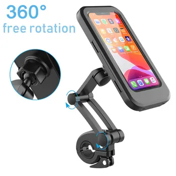 Чехол для велосипедного телефона, водонепроницаемый, вращающийся на 360 градусов, чехол для велосипедного телефона, аксессуары для мотоциклов
