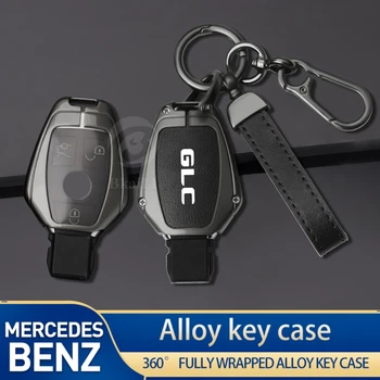 Чехол для Ключей от автомобиля Mercedes Benz A B C S Class AMG GLC GLA CLA W176 W221 W204 W205 Аксессуары Для Ключей