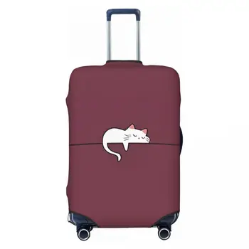 Чехол для чемодана Kawaii Cat с рисунком животных, защита для путешествий, принадлежности для багажа, Отпуск