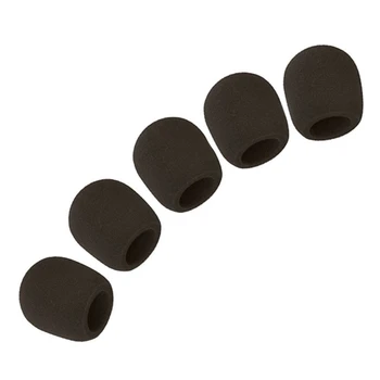 Чехол из губчатого поролона с шариком для микрофона (набор из 20 штук, черный)