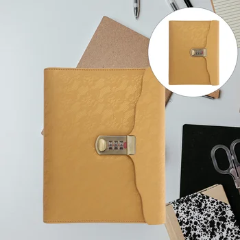 Чистый дневник на подкладке, бумажные дневники с кодовым замком, блокноты для записей в стиле ретро, блокноты для многоразового использования