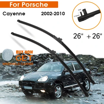 Щетка стеклоочистителя автомобиля для Porsche Cayenne 2002-2010 Замена резины на лобовом стекле Силиконовый стеклоочиститель переднего стекла 26 